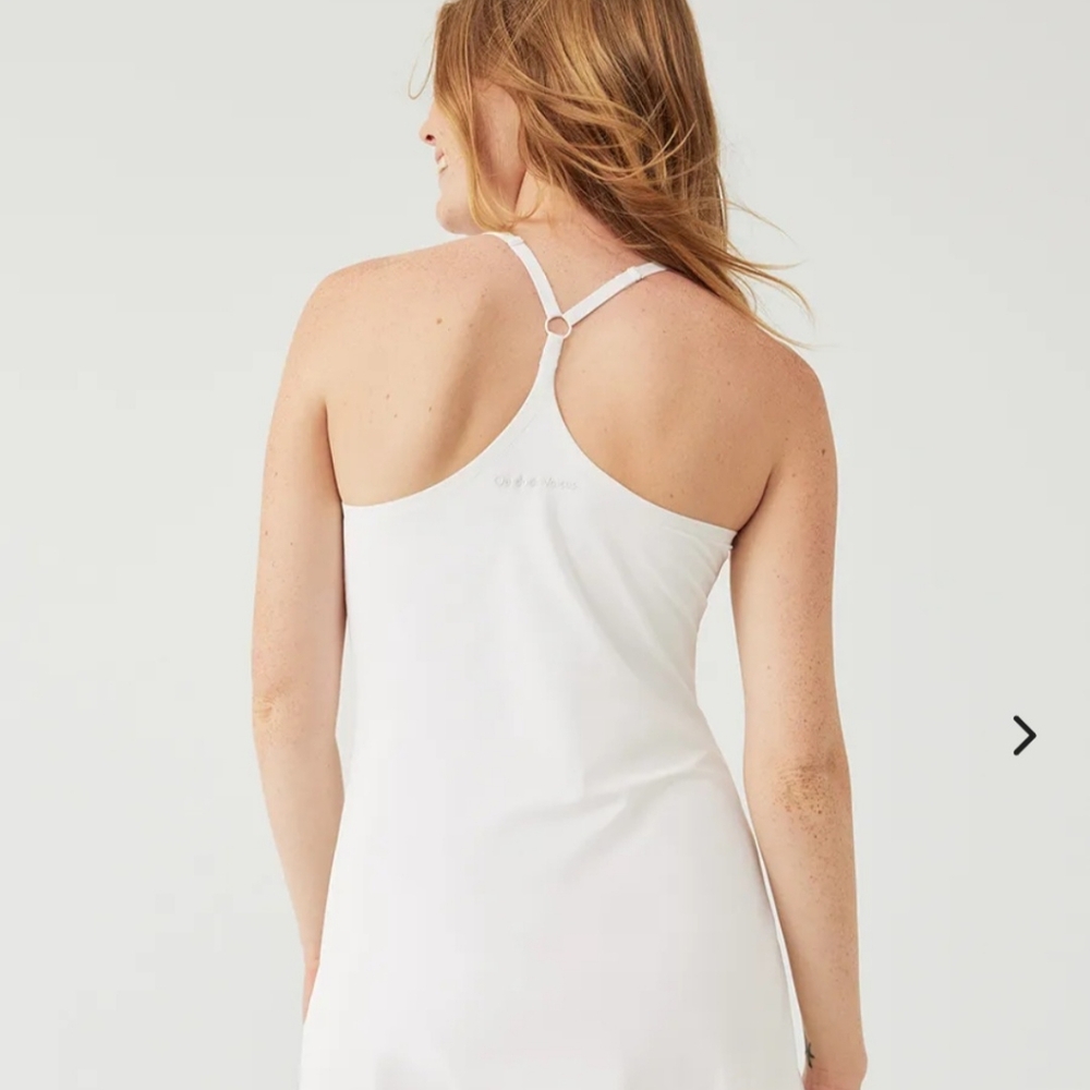 Outdoor Voices White Exercise Dress With Shorts - Picture 2 of 5